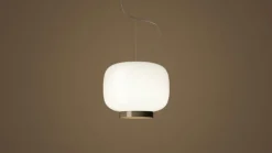 Foscarini Chouchin Reverse 3 taklampa, vit - grå