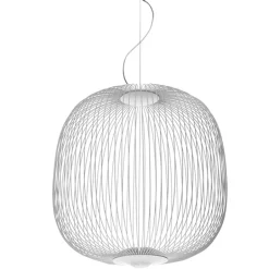Foscarini Spokes 2 pendellampa, vit