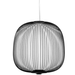 Foscarini Spokes 2 pendellampa, dimbar, grafitgrå