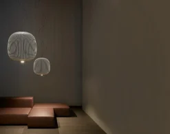 Foscarini Spokes 2 Piccola hänglampa, dimbar, vit