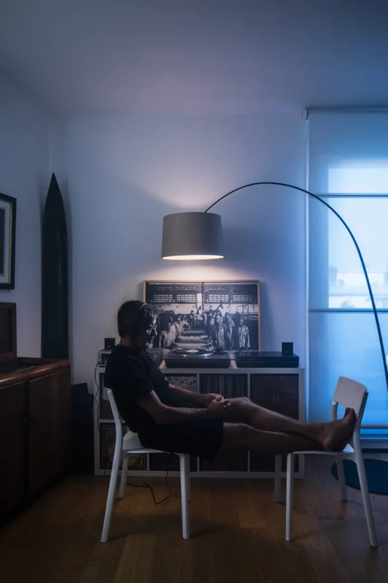 Foscarini Twiggy Wood golvlampa, svart