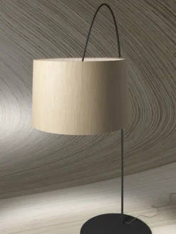 Foscarini Twiggy Wood golvlampa, svart