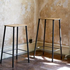 Frama Adam pall, 65 cm, naturläder - mattsvart