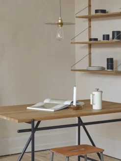 Frama Circle Shade M hänglampa, 25 cm, mässing