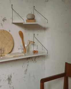 Frama D20 hylla, 80 cm, varmvitt stål