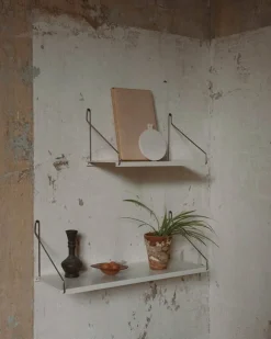 Frama D20 hylla, 40 cm, varmvitt stål