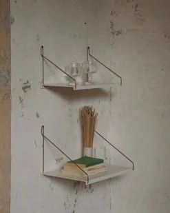 Frama D20 hylla, 40 cm, varmvitt stål