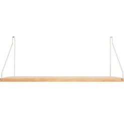 Frama D27 vägghylla, 60 cm, ek - stål