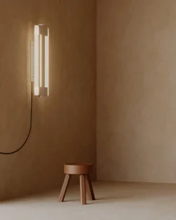 Frama Eiffel Double vägglampa, 50 cm, rostfritt stål