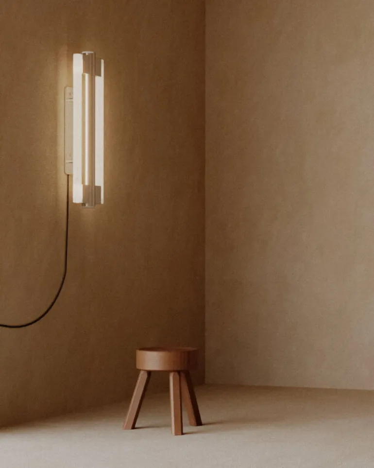 Frama Eiffel Double vägglampa, 50 cm, rostfritt stål