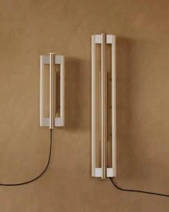 Frama Eiffel Double vägglampa, 50 cm, rostfritt stål