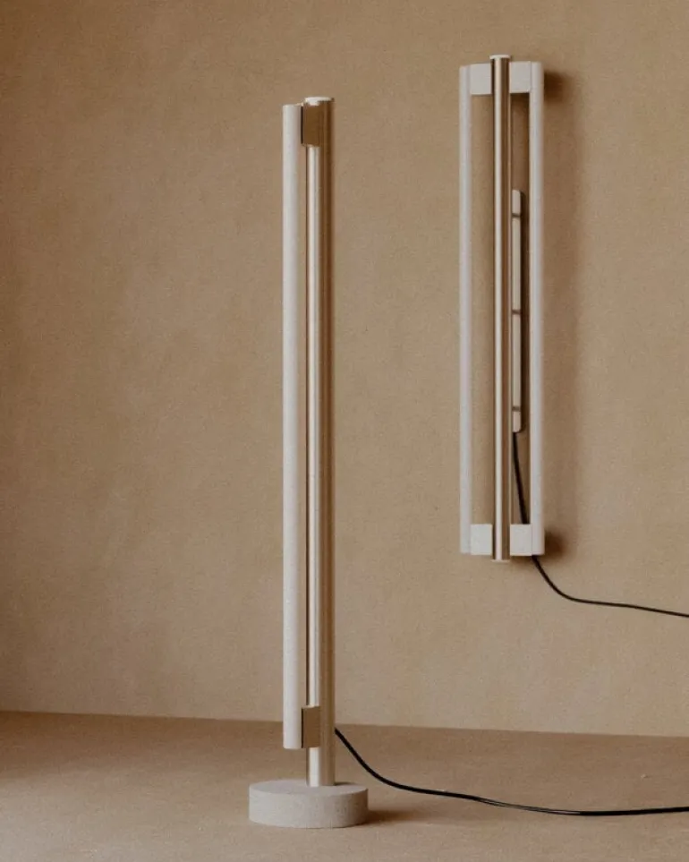 Frama Eiffel Double vägglampa, 100 cm, rostfritt stål