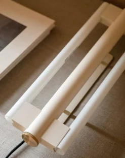 Frama Eiffel Double vägglampa, 50 cm, kräm