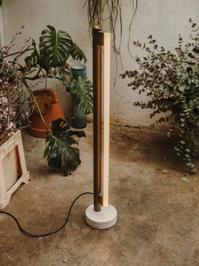 Frama Eiffel Single golvlampa, 100 cm, svart