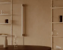 Frama Eiffel Single vägglampa, 100 cm, rostfritt stål