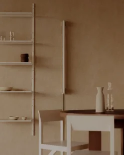 Frama Eiffel Single vägglampa, 100 cm, rostfritt stål