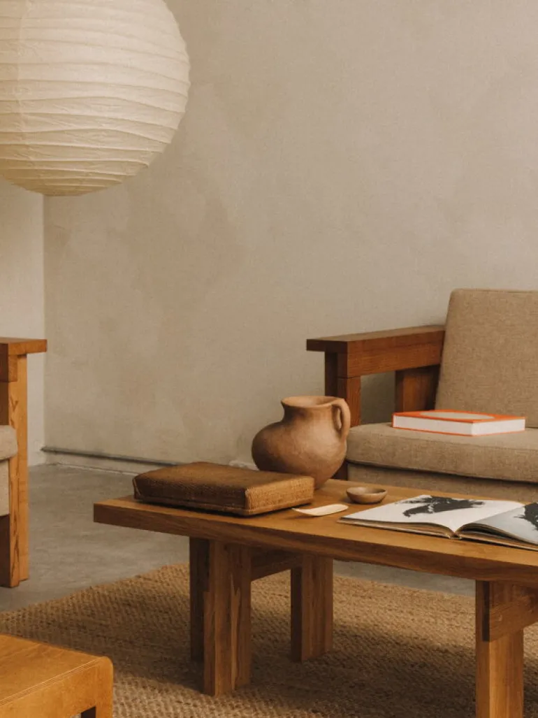 Frama Farmhouse rektangulärt soffbord, 105 x 52 cm, naturek