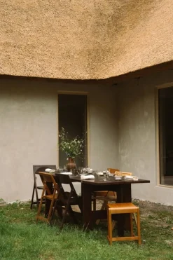 Frama Folding Flat stol, varmbrun björk