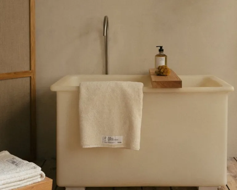 Frama Heavy Towel badhandduk, benvit