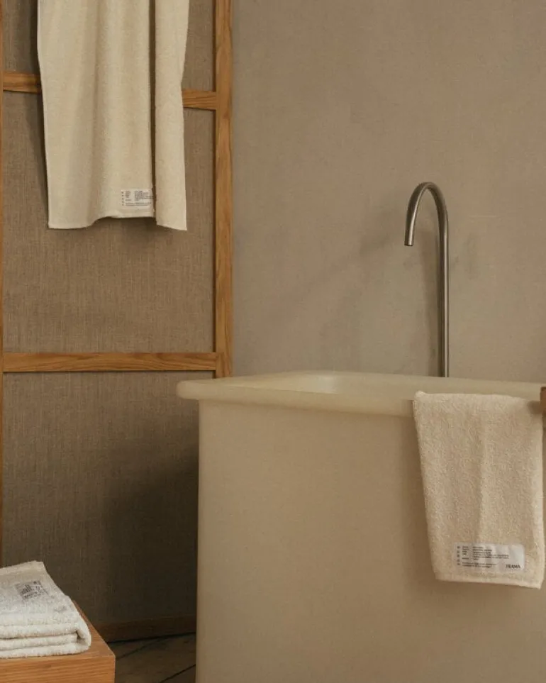 Frama Heavy Towel handduk, benvit