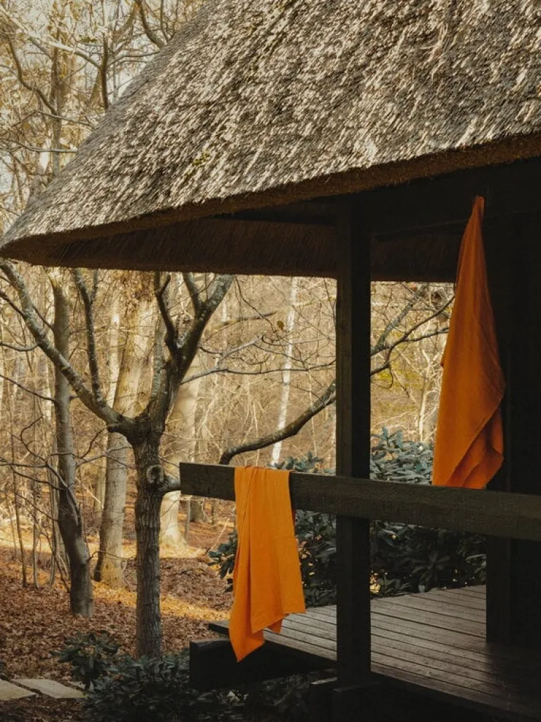 Frama Light Towel badhandduk, bränd orange