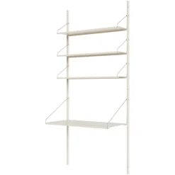 Frama Shelf Library H1852 vägghylla med skrivbord, varmvit