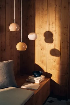 Frandsen Ball Glass, pendellampa, 18 cm, amber