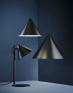 Frandsen Benjamin XL, pendellampa, 46 cm, mattsvart