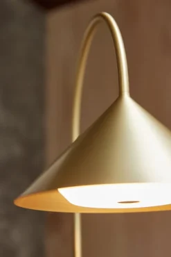 Frandsen Gras, portabel bordslampa, 72 cm, mässing