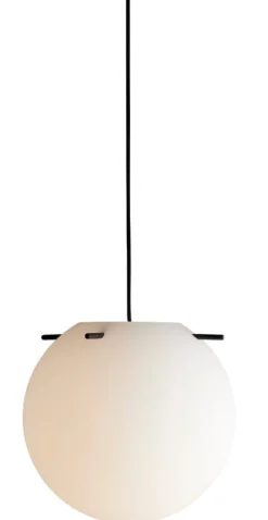 Frandsen Koi pendel, 32 cm, vit opal - svart