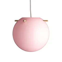 Frandsen Koi pendellampa, 19 cm, rose opal - mässing