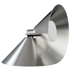 Frandsen Peel bordslampa, borstat rostfritt stål