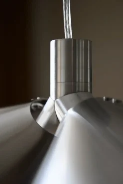 Frandsen Peel pendellampa, borstat rostfritt stål