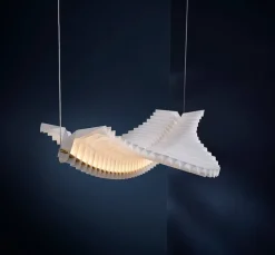 Frandsen Sora, pendellampa, vit - mässing