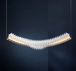 Frandsen Sora, pendellampa, vit - mässing