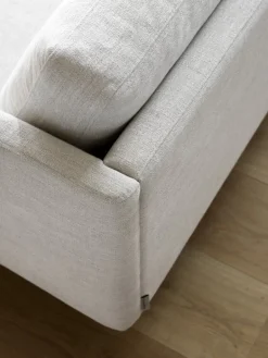 Fredericia Calmo 80 3-sitssoffa, Ruskin 10 - svart stål