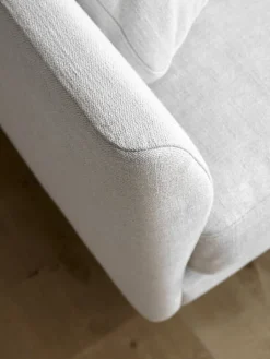 Fredericia Calmo 80 3-sitssoffa, Ruskin 10 - svart stål