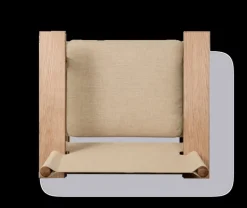 Fredericia Canvas stol med sittdyna, oljad ek - naturell canvas