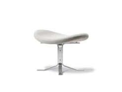 Fredericia Corona fotpall, borstad krom - Gabriel Capture 4101