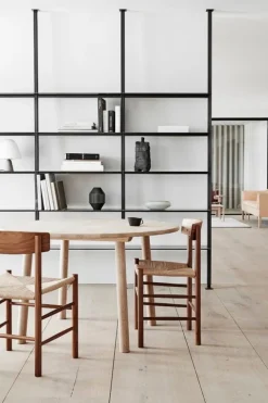 Fredericia Mogensen 2213 soffa, naturligt läder - såpad ek