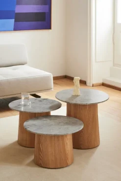 Fredericia Niveau soffbord, 45 cm, oljad ask - Tundra Grey