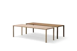 Fredericia Piloti soffbord, 120 cm x 39 cm, rökt ek