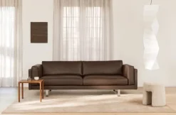 Fredericia Sequoia sittpuff/fotpall, fårfäll Moonlight