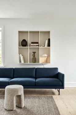 Fredericia Sequoia sittpuff/fotpall, fårfäll Moonlight