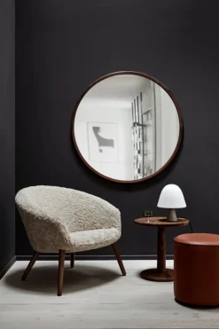 Fredericia Silhouette spegel, 100 cm, oljad valnöt