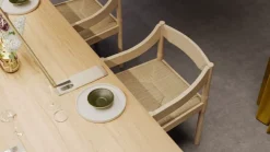 Fritz Hansen Carimate stol, bok - sladd av naturpapper