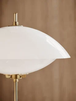 Fritz Hansen Clam bordslampa, opal - mässing
