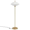 Fritz Hansen Clam golvlampa, opal - mässing