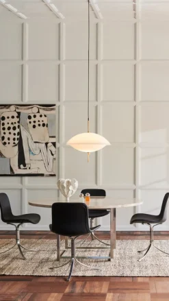 Fritz Hansen Clam pendel, 55 cm, opal