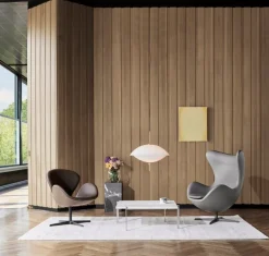 Fritz Hansen Clam pendel, 55 cm, opal